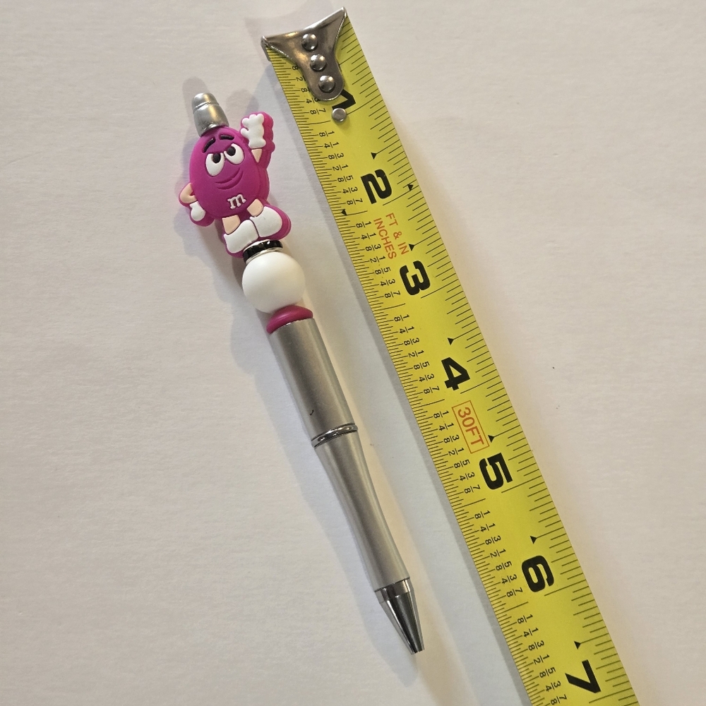 🍒🍒 Colorful M&M Character Pen - Picture 5 of 11